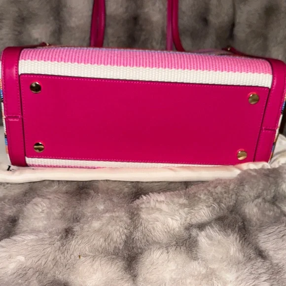Kate Spade Vibrant Pink and Blue Tote - Picture 8 of 12